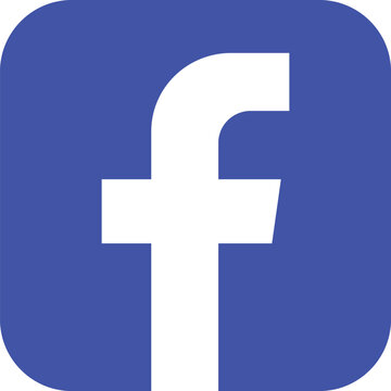 Facebook logo isolated on transparent background. Social media icons. Editorial Letter F. Flat, linear web icon or sign. blue facebook vector.