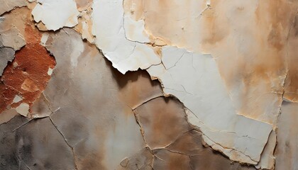 old wall texture background damaged cracked plaster and light paint