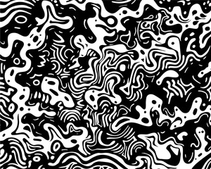 Editable vector abstract doodle spiral background overlay. Change to any size or colour