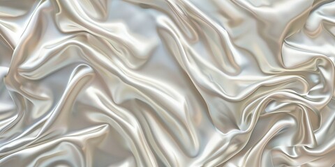 Obraz premium White luxury cloth, silk satin velvet, background, pattern