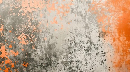 grungy orange and gray gradient background with grainy noise texture retro abstract design
