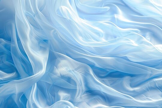 Airy Blue Silk Abstract beautiful Background
