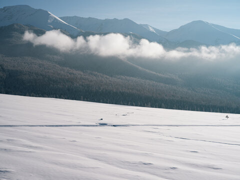 Snowy Mountains and Cloud Sea