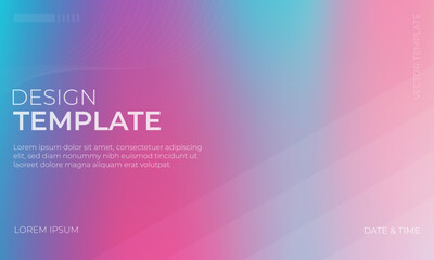 Colorful Gradient Background in Blue Pink and Cyan Shades