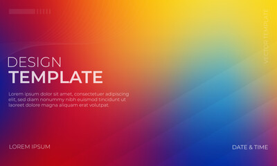 Creative Blue Red and Yellow Gradient Background Design