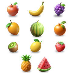 3d Fruits