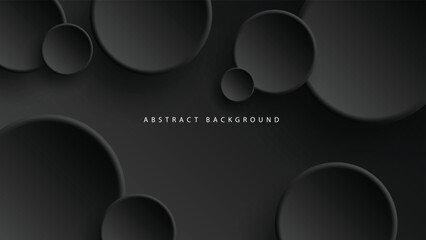 Modern neumorphism abstract background. Gradient background with neumorphism circles. Minimal abstract clean paper 3d design template. Circular neumorphic frame banner. Realistic paper surface. Vector