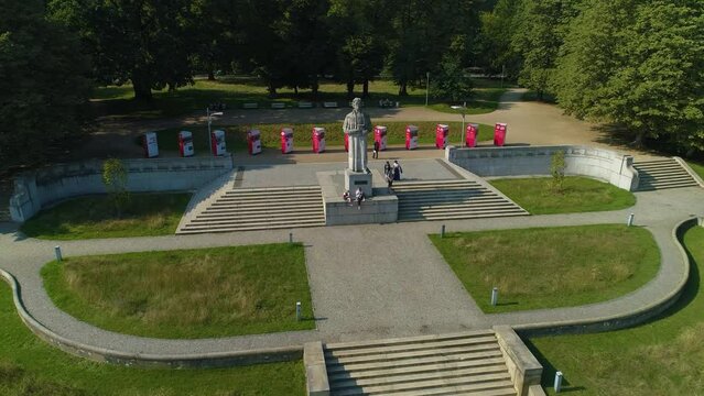 Plac Adam Mickiewicz Square Szczecin Aerial View Poland
