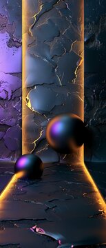 Abstract wallpaper, 3D render of sleek neon geometric shapes, minimalist digital art--sref https://cdn.midjourney.com/c601566b-4f35-4468-9d3c-78b8831fc2de/0_1.webp