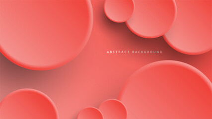 Modern neumorphism abstract background. Gradient background with neumorphism circles. Minimal abstract clean paper 3d design template. Circular neumorphic frame banner. Realistic paper surface. Vector