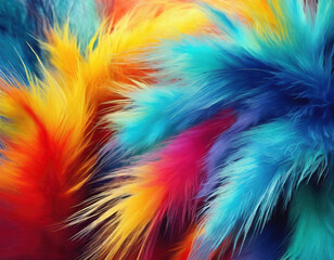 Pop and colorful fur enlarged background bright colors