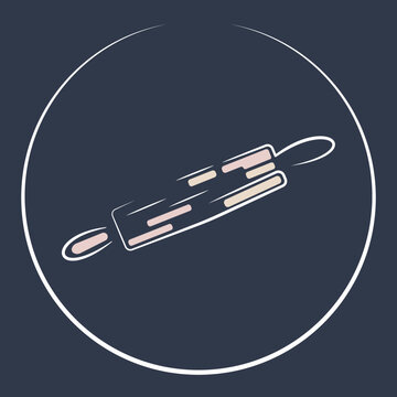 recommend clip art: Rolling pin line art logo