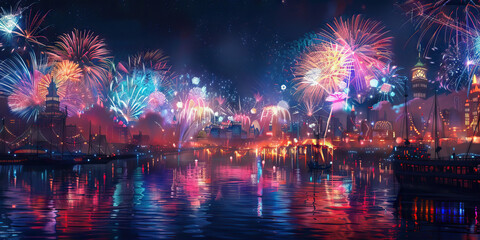 Millennium Countdown: Global celebrations and events marking the arrival of the year 2000, with fireworks, parties, and cultural festivities