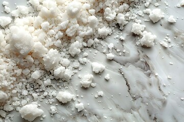 Harvested Sea Salt - Nature's White Treasure. Concept Nature's bounty, Ocean's riches, Culinary delight - obrazy, fototapety, plakaty