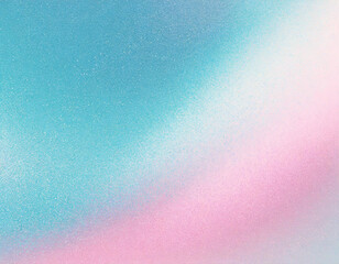pastel blue pink , grainy noise grungy spray texture color gradient rough abstract retro vibe background shine bright light and glow , template empty space