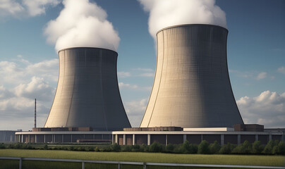 Fototapeta premium Peaceful Atom, Nuclear Power Plant