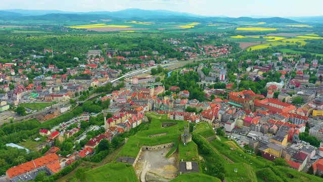 Panorama Fortress Klodzko Twierdza Aerial View Poland