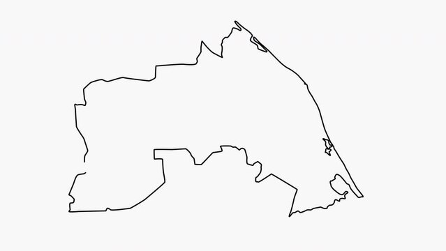 sketch map of Mullaitivu in Sri Lanka