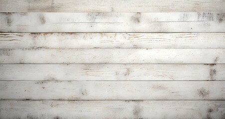 Obraz na płótnie Canvas shabby wooden boards painted grey. Old grunge wood plank texture background. Mockup background with plants and leaves in forest with empty space for text. Generative AI.