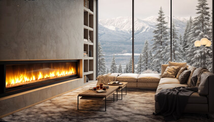 Modern bright interiors apartment 3D rendering computer generated image not photos