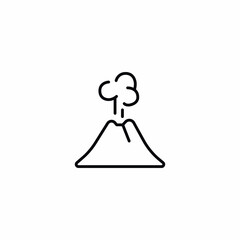 Obraz premium Volcanic Eruption Geology Volcano icon