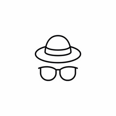 Summer Glasses and Hat icon