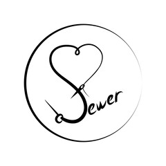 round logo with the inscription sewer