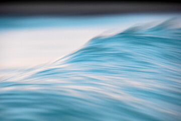 The crest of a wave with motion blur