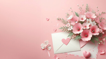 Background design for Happy Women's, Mother's, Valentine's Day. greeting card design