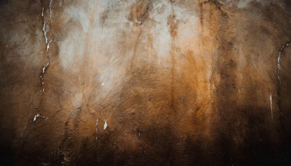 old wall texture cement brown background abstract dark color dark vignette border wallpaper - obrazy, fototapety, plakaty