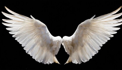 angel wings isolated