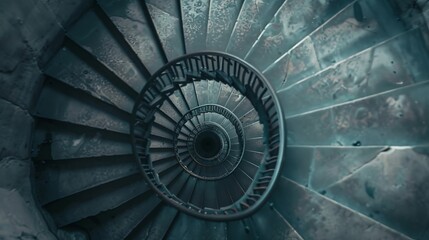 spiral, cockscomb, rotating, top-down, and aerial views - obrazy, fototapety, plakaty