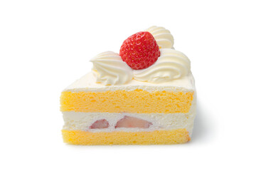 苺が乗った美味しそうなショートケーキ