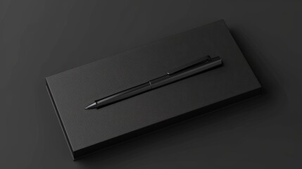 3D illustration, pen gift set box, and visiting card holder