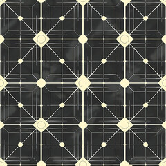 Solar Panel-Inspired Tile Design for Sustainable Architecture and green Energy, seamless pattern