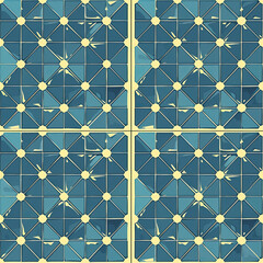 Solar Panel-Inspired Tile Design for Sustainable Architecture and green Energy, seamless pattern