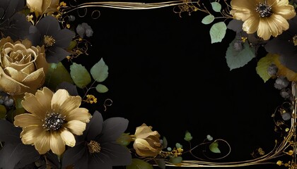transparent frame of flowers border invitation announcement png