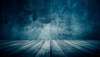 Photo sur Plexiglas Papier peint en béton dark grunge blue texture concrete background