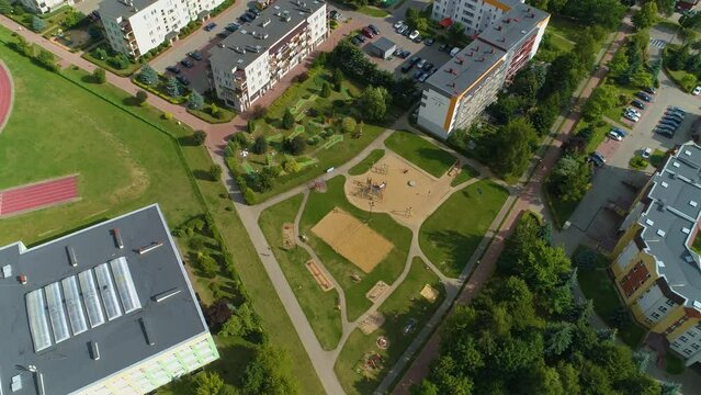 Playground Lomza Plac Zabaw Aerial View Poland