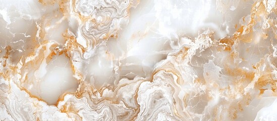 White and golden hues blend in a luxurious marble texture, exuding elegance and sophistication.