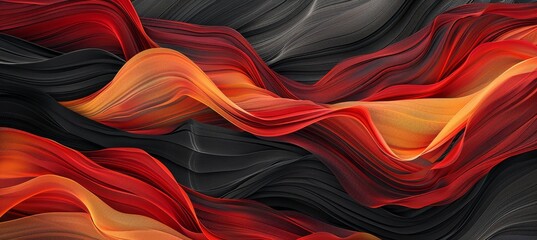 Abstract Colorful Wave Patterns - obrazy, fototapety, plakaty