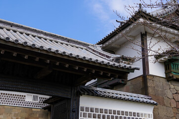 金沢城の石川門 - obrazy, fototapety, plakaty