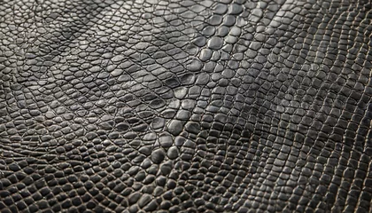 Poster black crocodile leather texture background ready used us backdrop or products design © Aedan