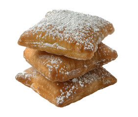 New orleans beignets isolated on transparent background