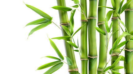 Fototapeta na wymiar Bamboo isolated on a white background 