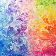 Art nouveau, embracing colorful brightness with vibrant pastel power and gradient splendor, a fusion of elegance and dynamism in artistic expression.