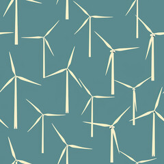 Frameless Wind Turbine Tile Pattern for Renewable Energy Design