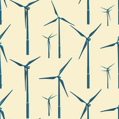 Frameless Wind Turbine Tile Pattern for Renewable Energy Design