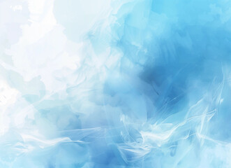 Abstract Fluid Textures, Soft Blue and White Tones, Dreamlike Background with Copy Space