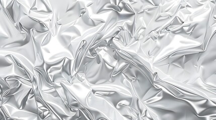 White silver crumbled plastic material texture banner background